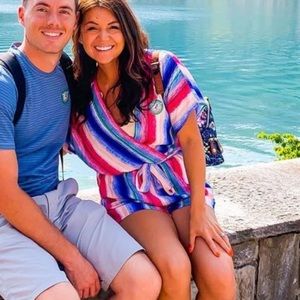 Bepop striped colorful romper